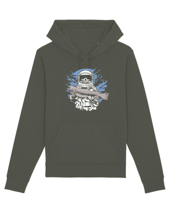 Skull Face Astronaut Fishing Khaki
