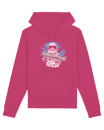 Skull Face Astronaut Fishing Raspberry