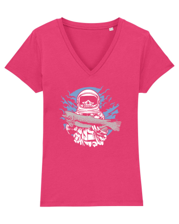 Skull Face Astronaut Fishing Raspberry