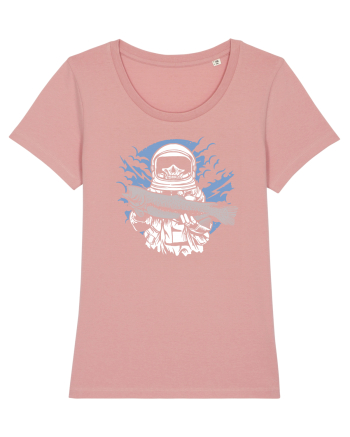 Skull Face Astronaut Fishing Canyon Pink