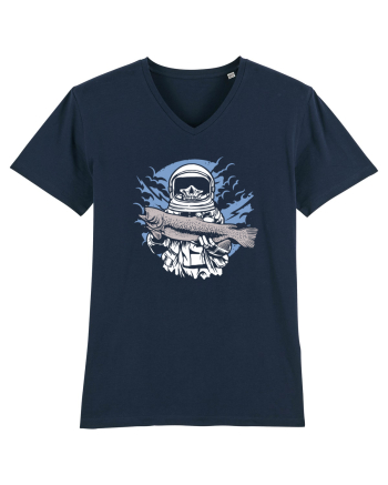 Skull Face Astronaut Fishing French Navy