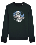 Skull Face Astronaut Fishing Bluză mânecă lungă Unisex Rise