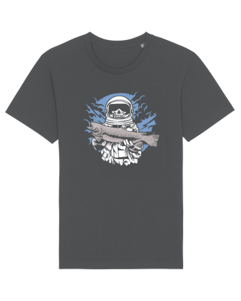 Skull Face Astronaut Fishing Anthracite