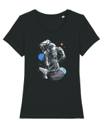 Astronaut Jellyfish Catcher Tricou mânecă scurtă guler larg fitted Damă Expresser
