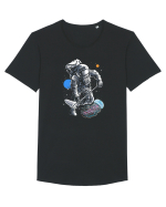 Astronaut Jellyfish Catcher Tricou mânecă scurtă guler larg Bărbat Skater