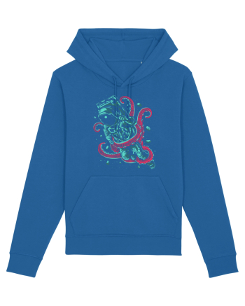 Astronaut Space Octopus Fight Royal Blue