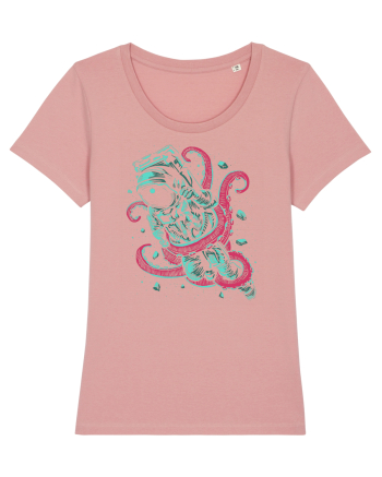Astronaut Space Octopus Fight Canyon Pink