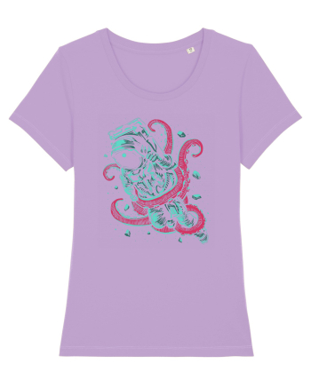 Astronaut Space Octopus Fight Lavender Dawn