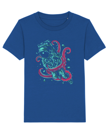 Astronaut Space Octopus Fight Majorelle Blue
