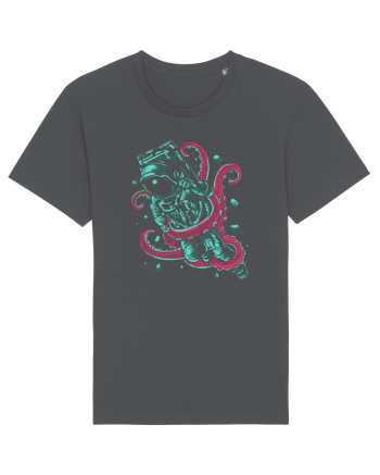 Astronaut Space Octopus Fight Anthracite