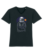 City Resident Astronaut Tricou mânecă scurtă guler V Bărbat Presenter