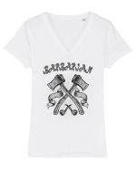Barbarian Axes Tricou mânecă scurtă guler V Damă Evoker