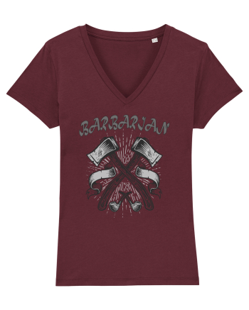 Barbarian Axes Burgundy