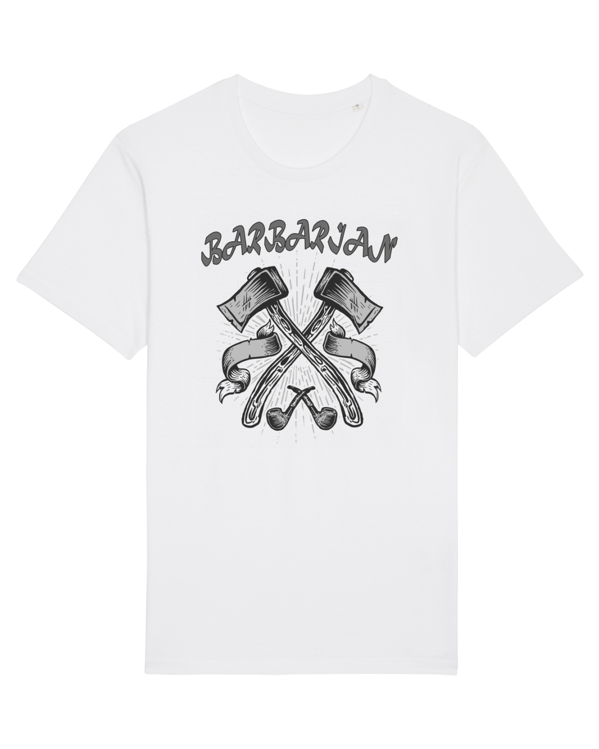 Tricou mânecă scurtă Unisex Rocker White