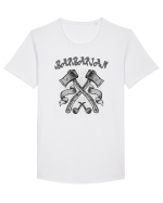 Barbarian Axes Tricou mânecă scurtă guler larg Bărbat Skater