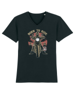 Born To Ride Tricou mânecă scurtă guler V Bărbat Presenter