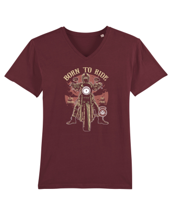 Born To Ride Burgundy