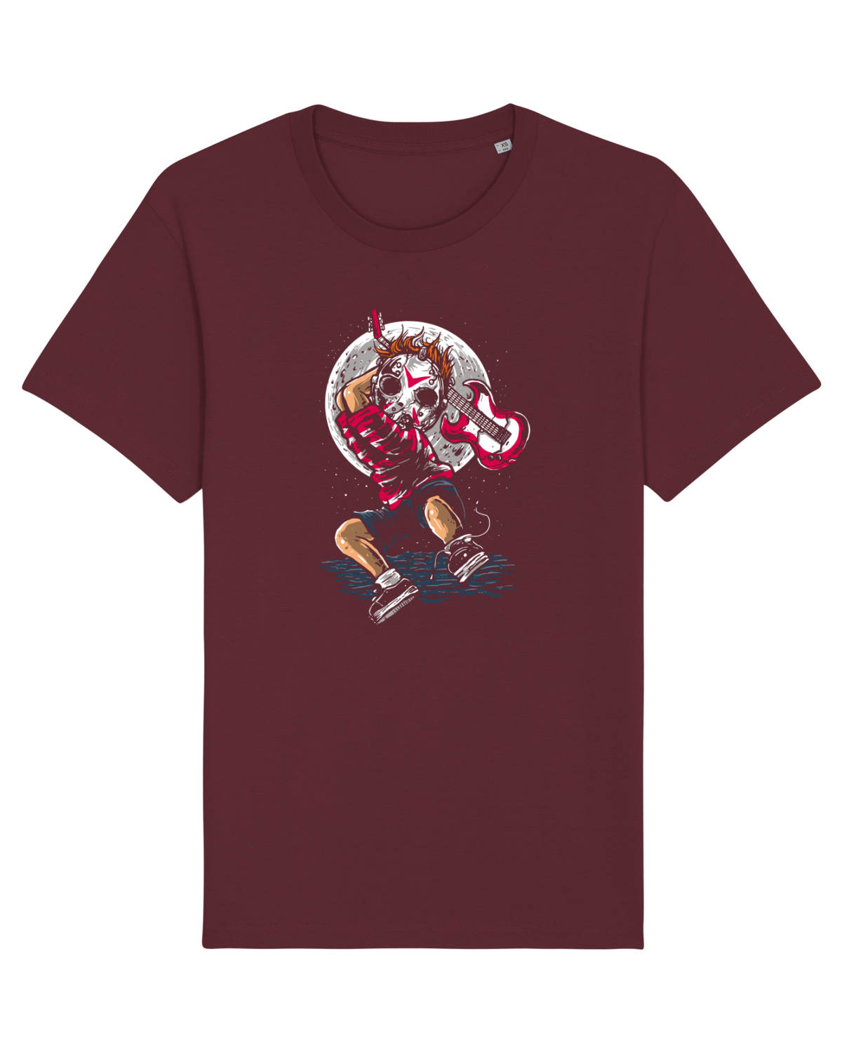 Tricou mânecă scurtă Unisex Rocker Burgundy