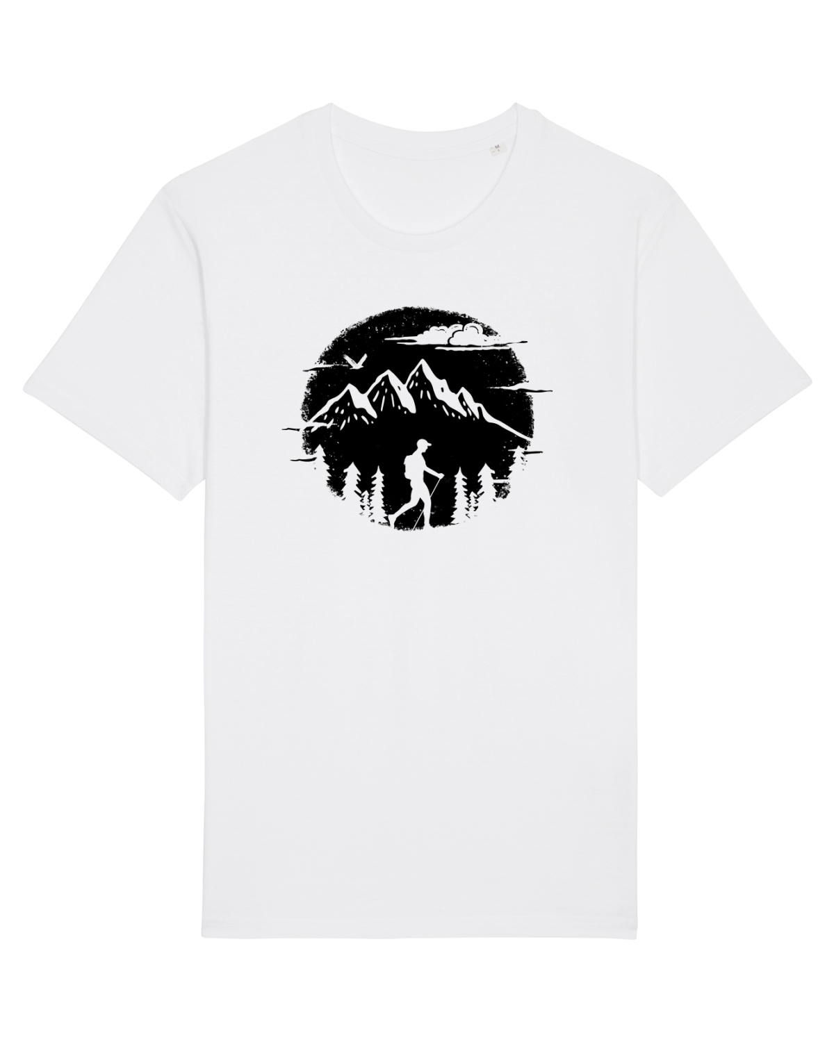 Tricou mânecă scurtă Unisex Rocker White