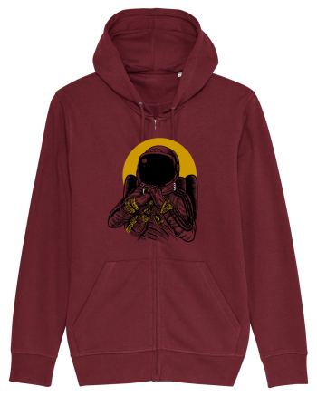 Golden DJ Astronaut Burgundy