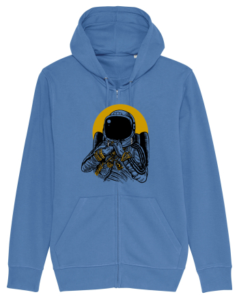 Golden DJ Astronaut Bright Blue