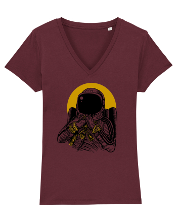 Golden DJ Astronaut Burgundy