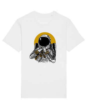 Golden DJ Astronaut White