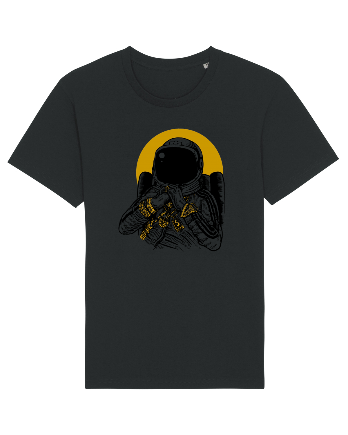 Tricou mânecă scurtă Unisex Rocker Black