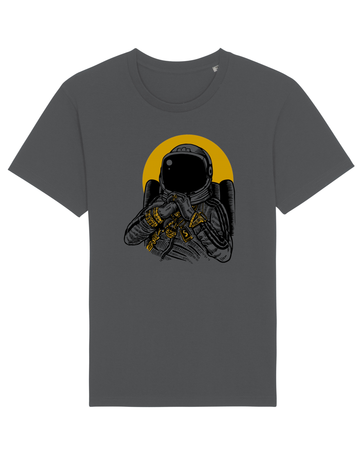 Tricou mânecă scurtă Unisex Rocker Anthracite