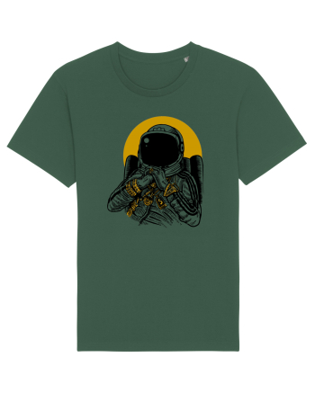Golden DJ Astronaut Bottle Green