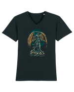 Darkness Tricou mânecă scurtă guler V Bărbat Presenter