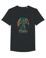 Darkness Tricou mânecă scurtă guler larg Bărbat Skater