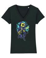 Rock TV Tricou mânecă scurtă guler V Damă Evoker