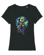 Rock TV Tricou mânecă scurtă guler larg fitted Damă Expresser