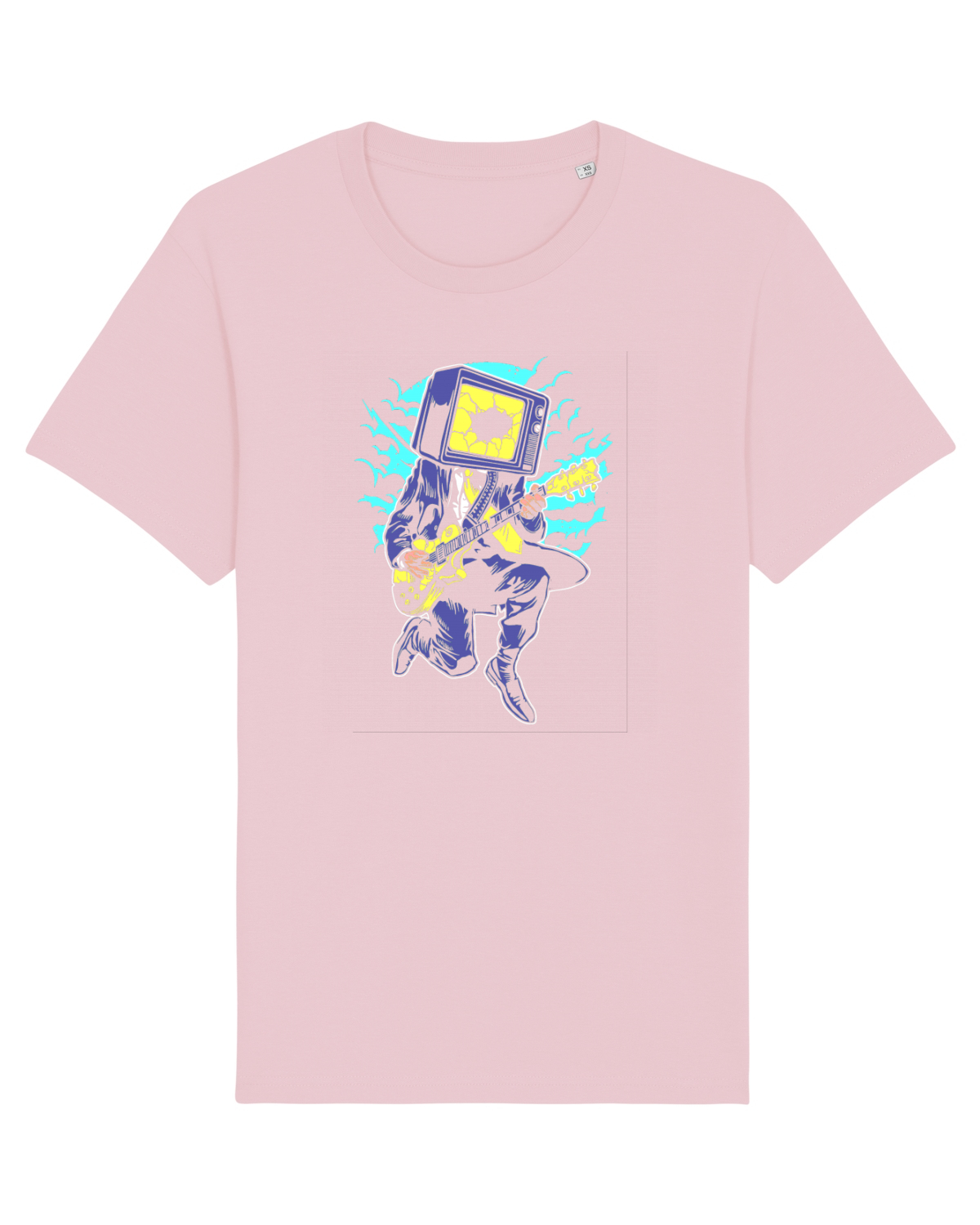 Tricou mânecă scurtă Unisex Rocker Cotton Pink
