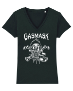 Gasmask Tricou mânecă scurtă guler V Damă Evoker