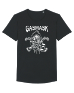 Gasmask Tricou mânecă scurtă guler larg Bărbat Skater