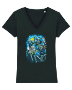 The City Tricou mânecă scurtă guler V Damă Evoker