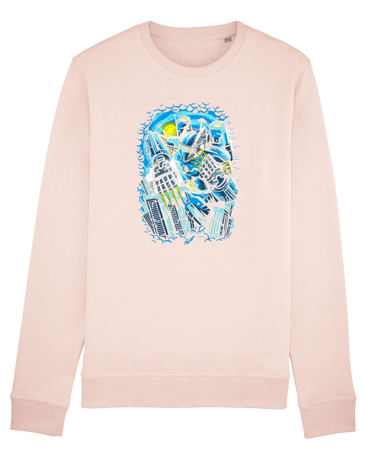 Bluză mânecă lungă Unisex Rise Candy Pink