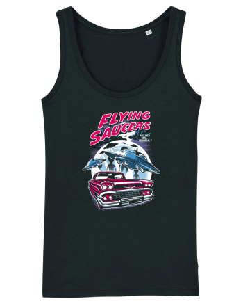 Flying Saucers Vintage Car Black
