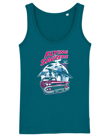 Flying Saucers Vintage Car Ocean Depth