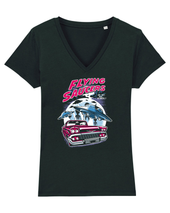 Flying Saucers Vintage Car Black
