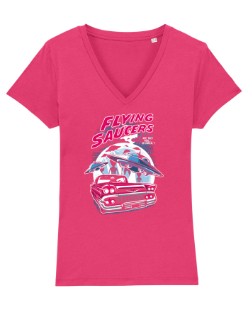 Flying Saucers Vintage Car Raspberry