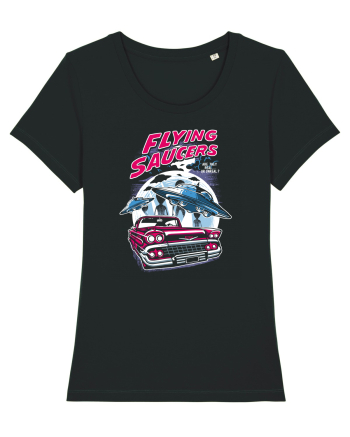 Flying Saucers Vintage Car Black