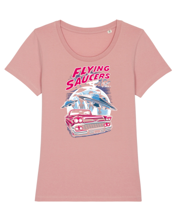 Flying Saucers Vintage Car Canyon Pink