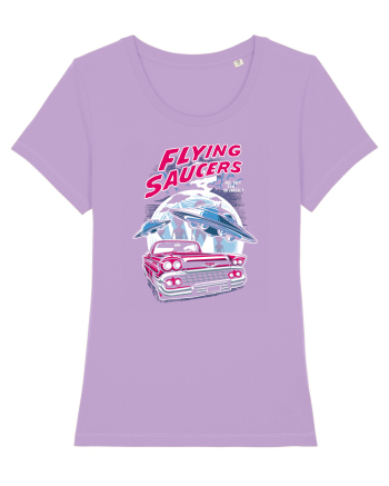 Flying Saucers Vintage Car Lavender Dawn