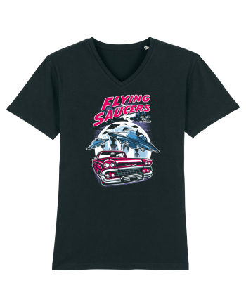 Flying Saucers Vintage Car Black