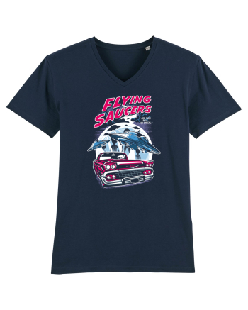 Flying Saucers Vintage Car French Navy