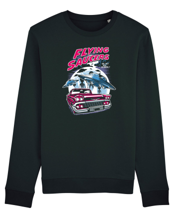 Flying Saucers Vintage Car Black