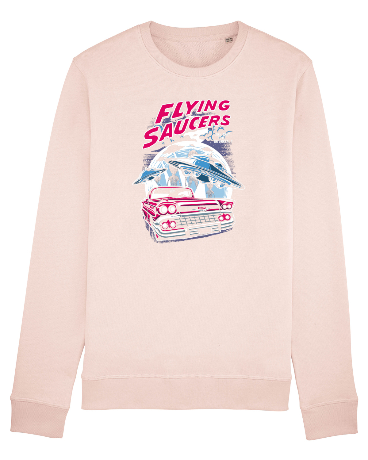 Bluză mânecă lungă Unisex Rise Candy Pink
